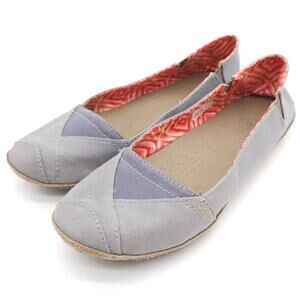 Crocs Shoes (Womens 8) Angeline Loafers Flats Slip On 15336 Gray Concrete Fabric